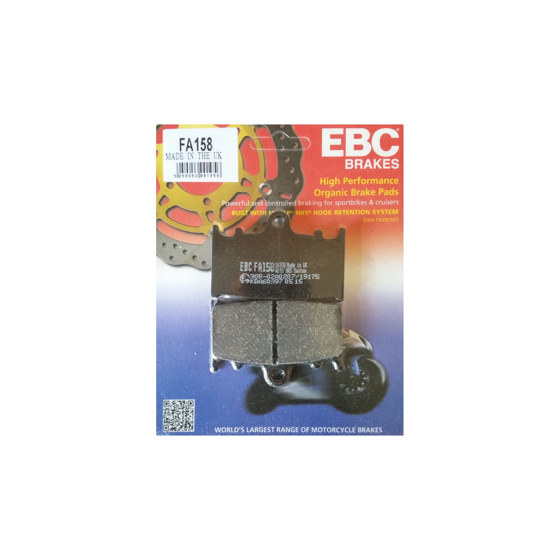 EBC FA90 Organic Front Brake Pads Honda 1980-1987
