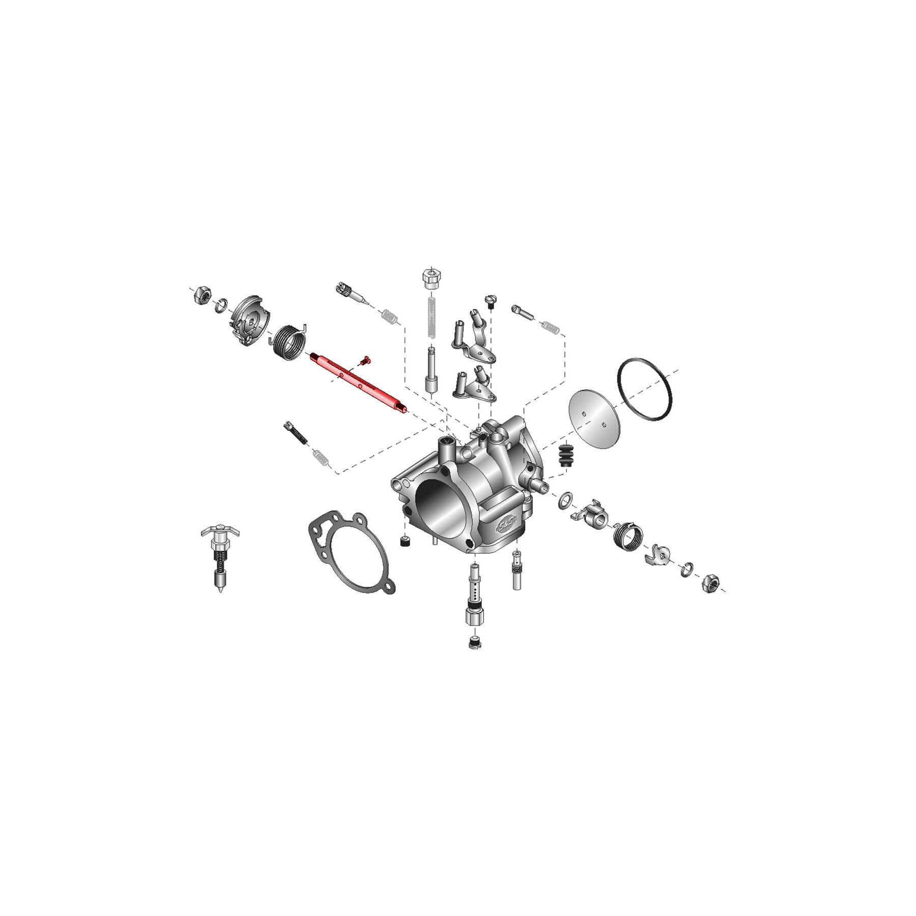 S&S Cycle S&S Cycle Super G Throttle Shaft For Harley - $28.95 at J&P Cycles