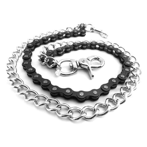 AMiGAZ 18" Bike Chain & Shackle 23" Double Wallet Chain