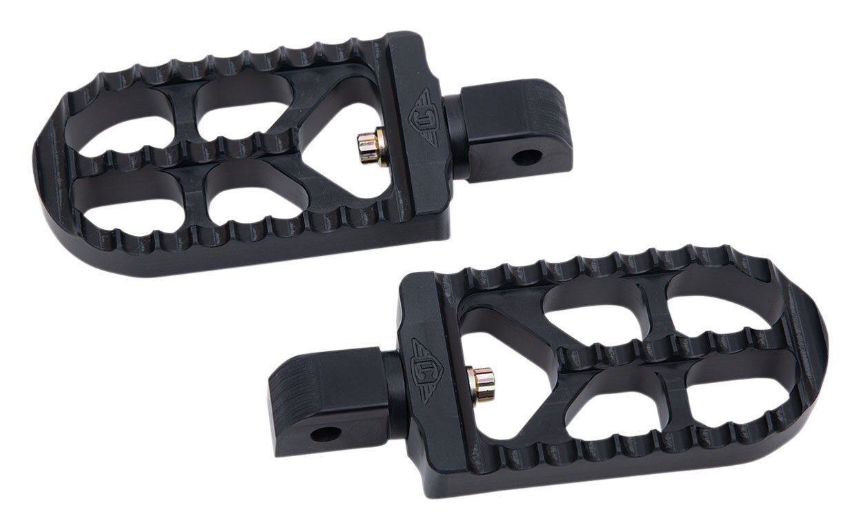 Joker Machine Long Adjustable Serrated Footpegs For Harley Softail 2018