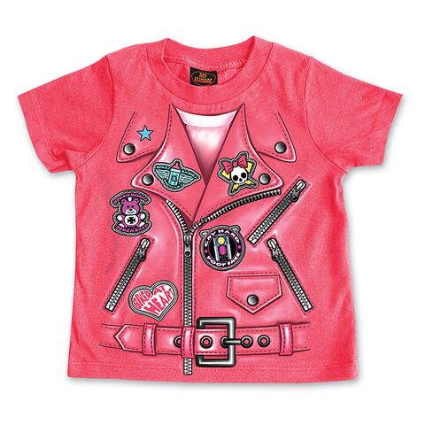 Hot Leathers Girl's Leather Jacket T-Shirt