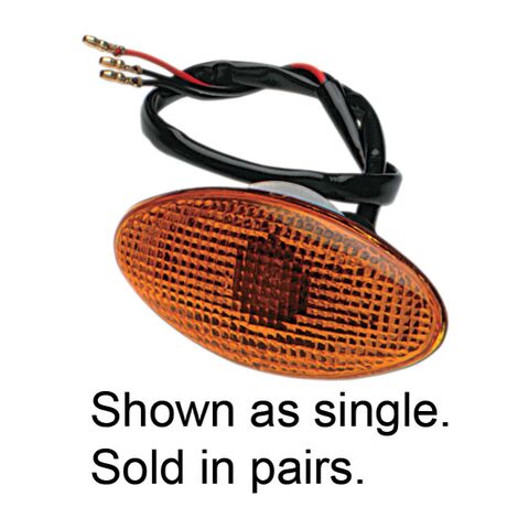 K&S Technologies Flat Oval Flush Mount Marker Lights