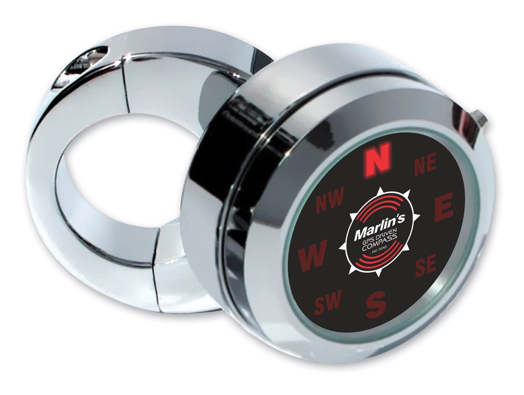 Marlin's Classic Adjustable Handlebar Mount Quest Compass