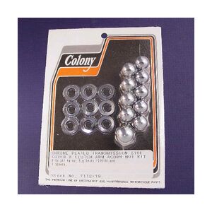 Colony Transmission Side Cover And Clutch Arm Nut Kit For