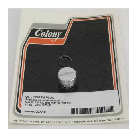 Colony Tappet Oil Screen Plug For Harley Big Twin 1970-1980