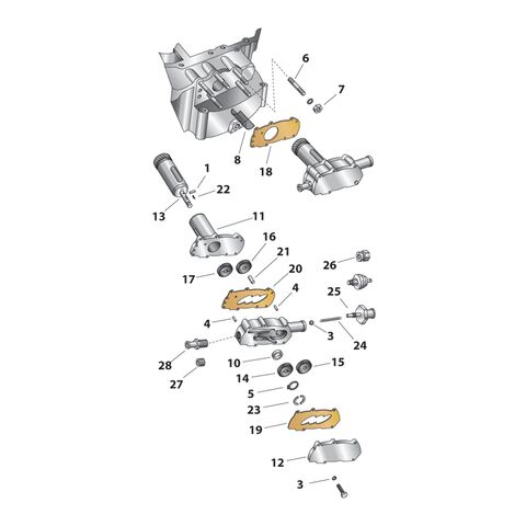 Colony Oil Pump Stud And Nut Kit For Harley K 1952-1956