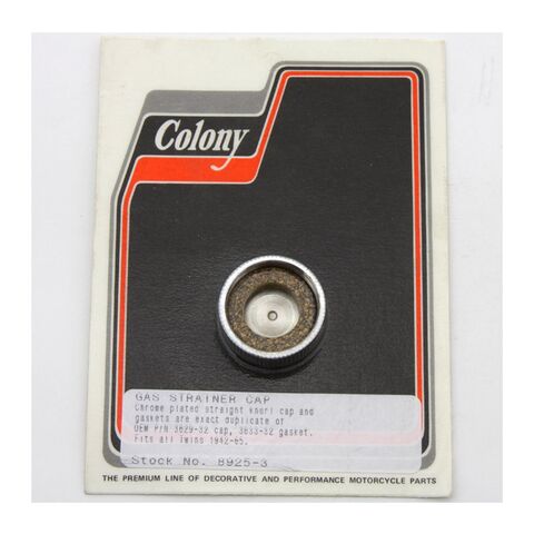 Colony Fuel Strainer Cap For Harley 1941-1952