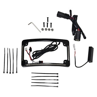 Custom Dynamics Radius Quad License Plate Frame For Harley 2014-2022