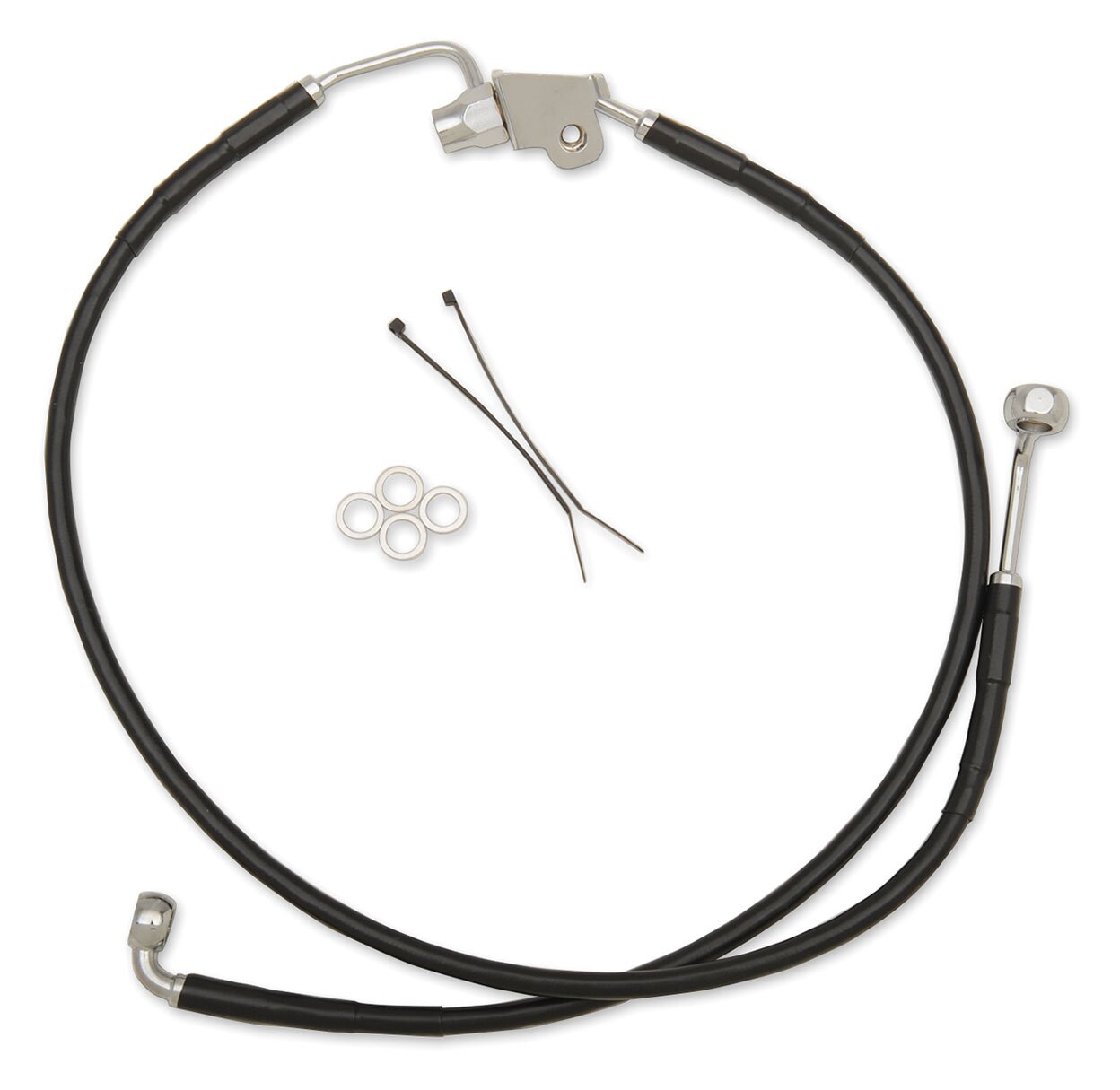 ルッツ 様 Drag Specialties Rear Brake Line Kit For Non-ABS Harley Touring