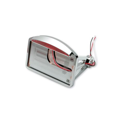 Drag Specialties Half Moon LED Taillight / License Plate Mount For Harley Softail 1986-1999