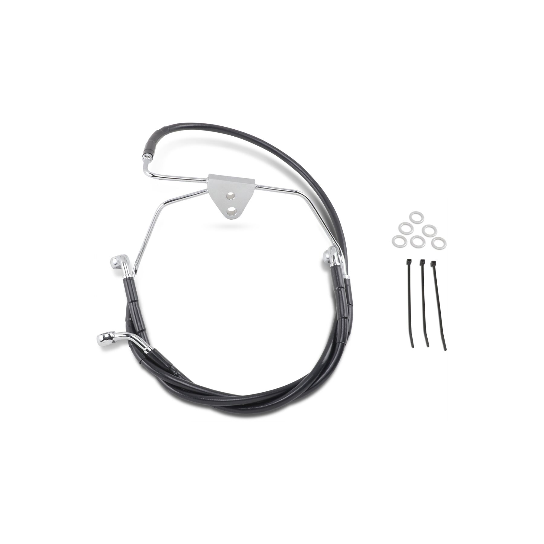 Drag Specialties Drag Specialties Extended Front Brake Line Kit For Harley Touring 1996-2007 - $142.75 at RevZilla