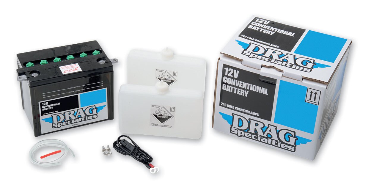 Drag Specialties CHD412 Conventional 12V Battery Kit
