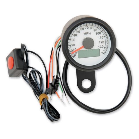 Drag Specialties Programmable 1.87" Electronic Speedometer