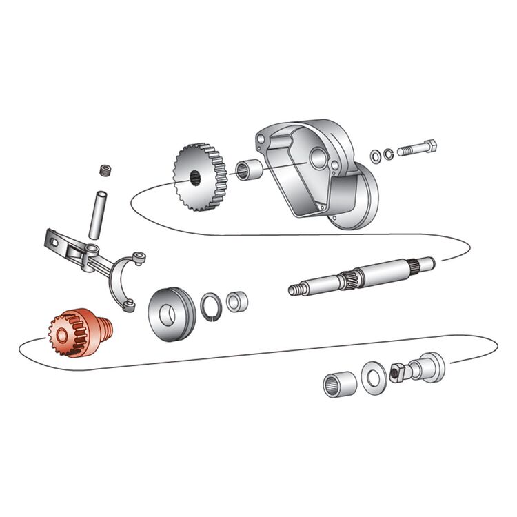 Accel Starter Drive Assembly For Harley 1967-1988