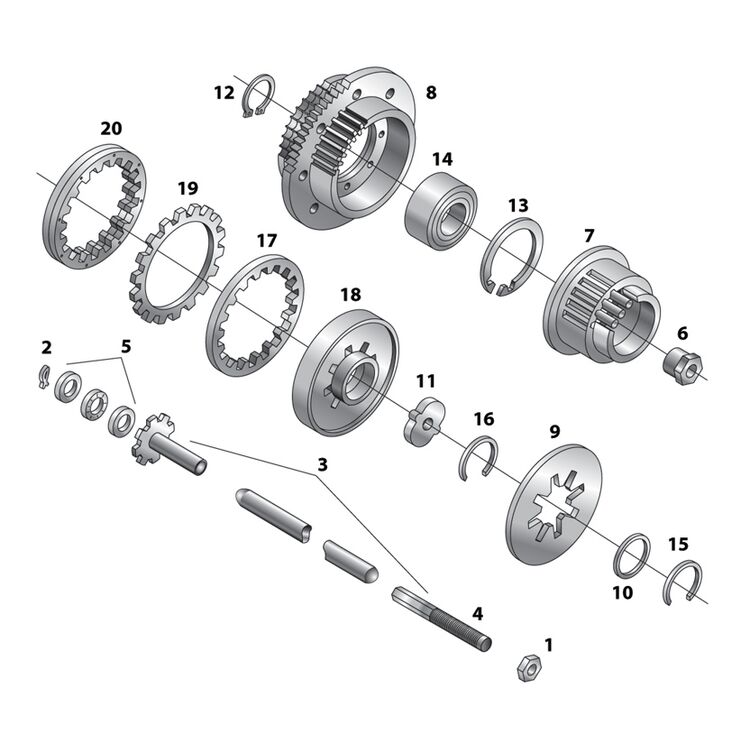 Eastern Motorcycle Parts Clutch Hub Nut For Harley 19912024