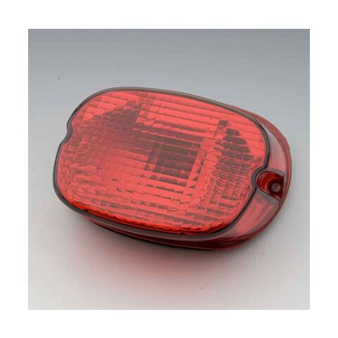 J&P Cycles Laydown Taillight Plate Lens For Harley FL / XL / FX 1970-1999