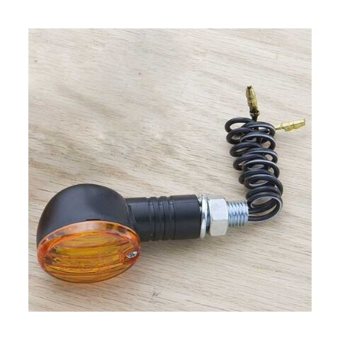 J&P Cycles Mini Oval Turn Signal Assembly