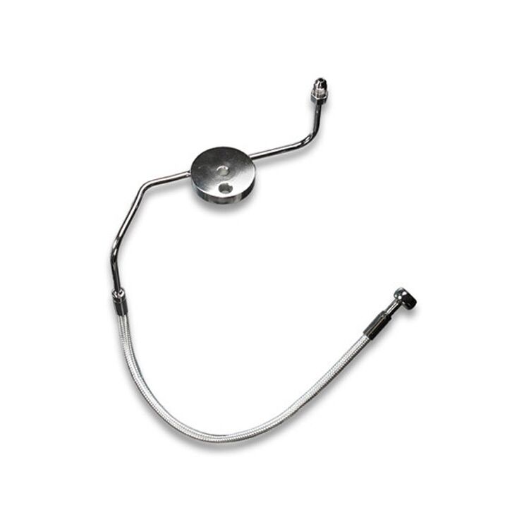 Magnum Sterling Chromite II Single Disc Lower Brake Line Kit For Harley Softail / Dyna 1984-2017
