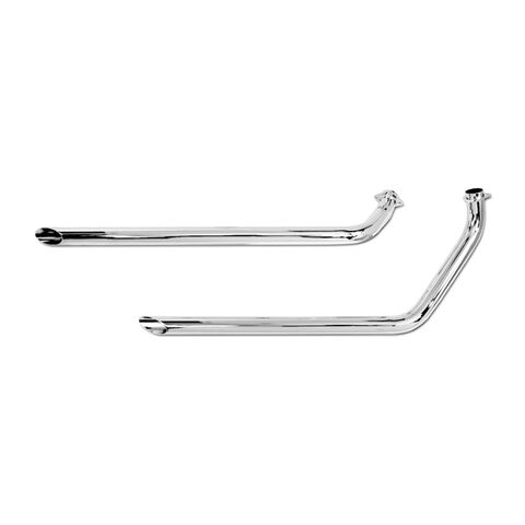 Paughco Drag Pipe Full Exhaust System For Harley Shovelhead W/ STD Heads 1970-1984