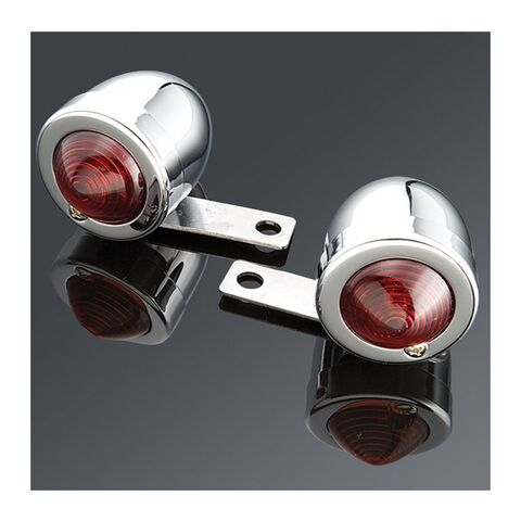 V-Twin Mfg. Bullet Marker Lamp Set With Red Lens