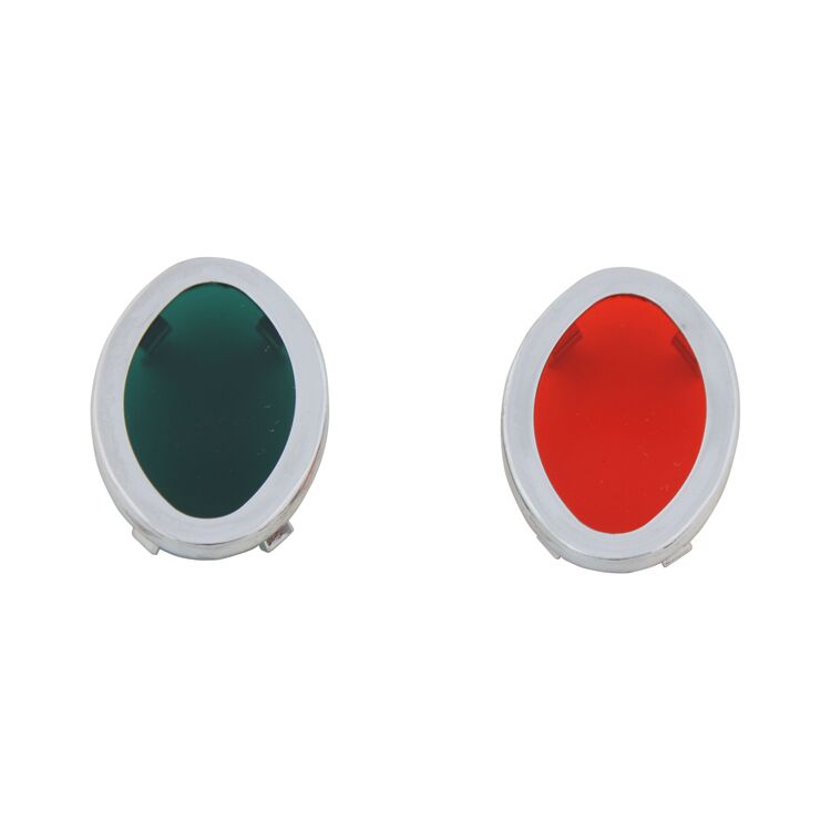 V-Twin Mfg. Cateye Dash Lens Kit For Harley 1939-1946