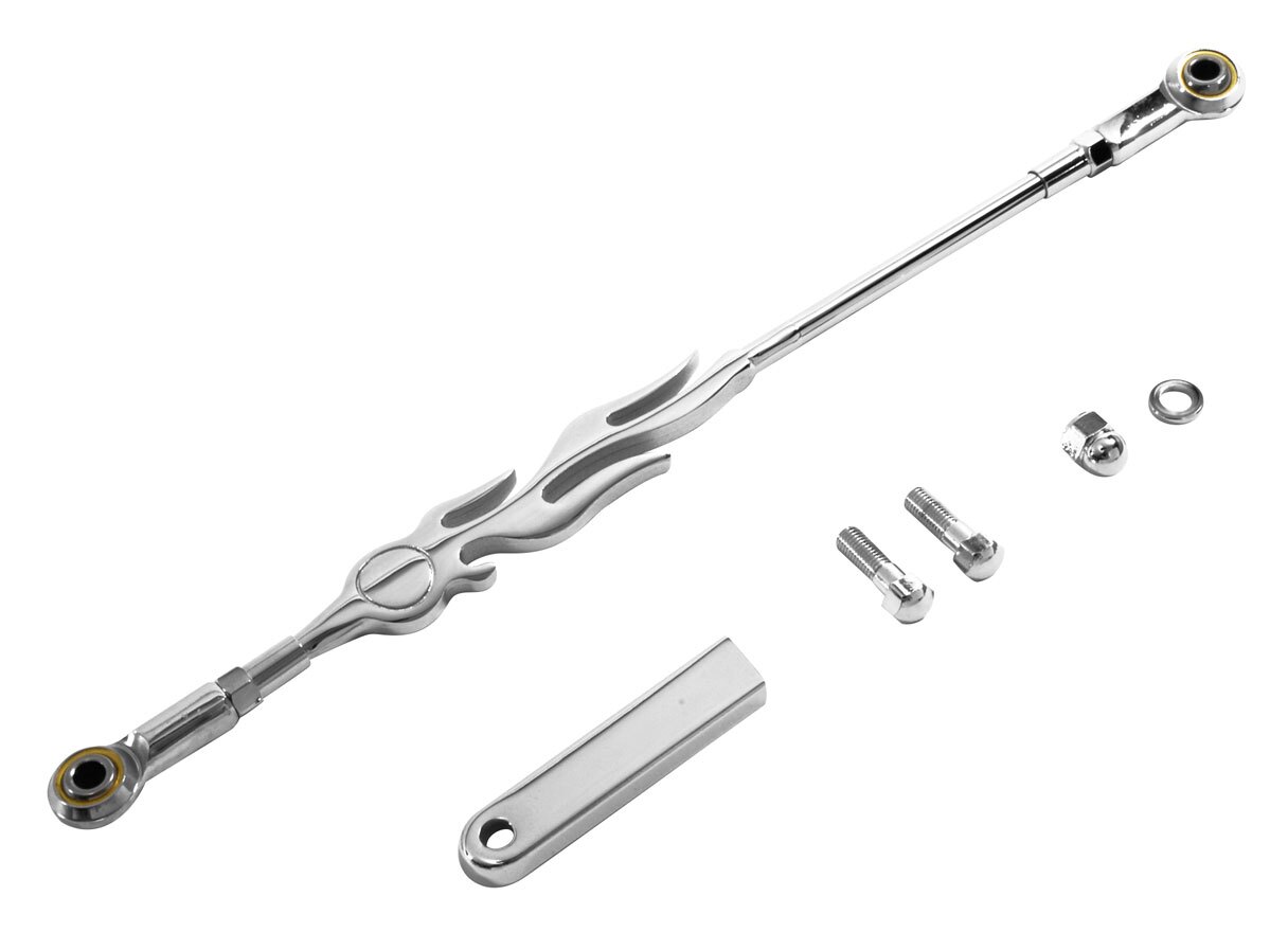 kmeg様 V-Twin Mfg. Chrome Flame Shift Rod Kits | JPCycles.com