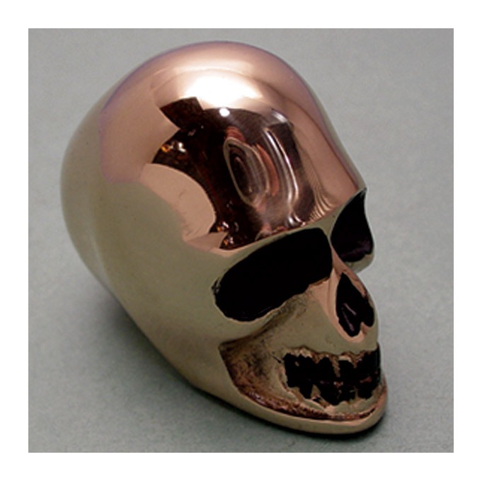 VTwin Mfg. Brass Skull Hand Shift Knob