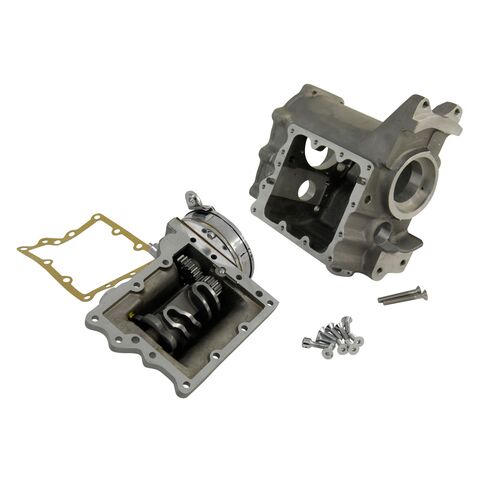 V-Twin Mfg. 4-Speed Transmission Case With Ratchet Top For Harley FL / FX 1965-1978