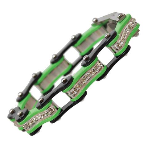 Vance Leathers Crystal Links Bracelet