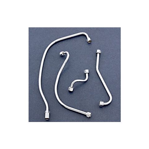 V-Twin Mfg. 4-Piece Oil Line Set For Harley FL / EL 1936-1957