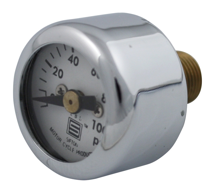 V-Twin Mini Oil Pressure Gauge