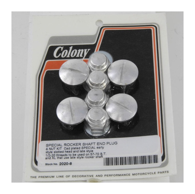 Colony Rocker Shaft End Cap Kit For Early Style Head With Late Style