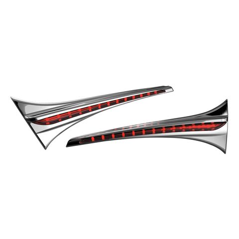 Kuryakyn Trunk Accent Swoops with LED Lights Honda Gold Wing 2006-2017