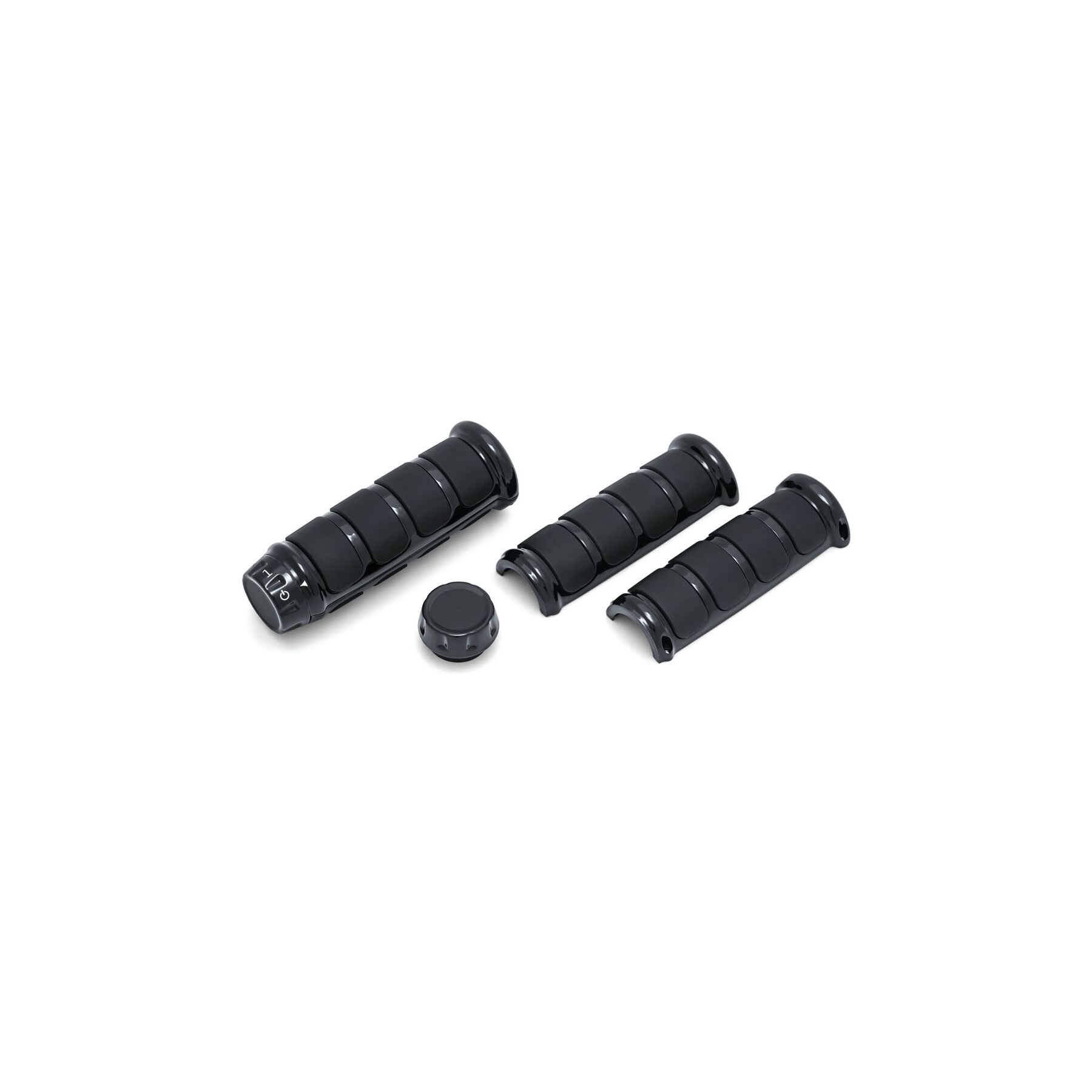 Kuryakyn Kuryakyn ISO Heated Black Grips For Harley Touring 2010-2020 - $167.99 at J&P Cycles