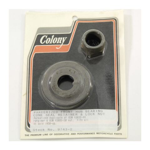 Colony Nut And Oil Seal For Harley G / WL 1936-1957