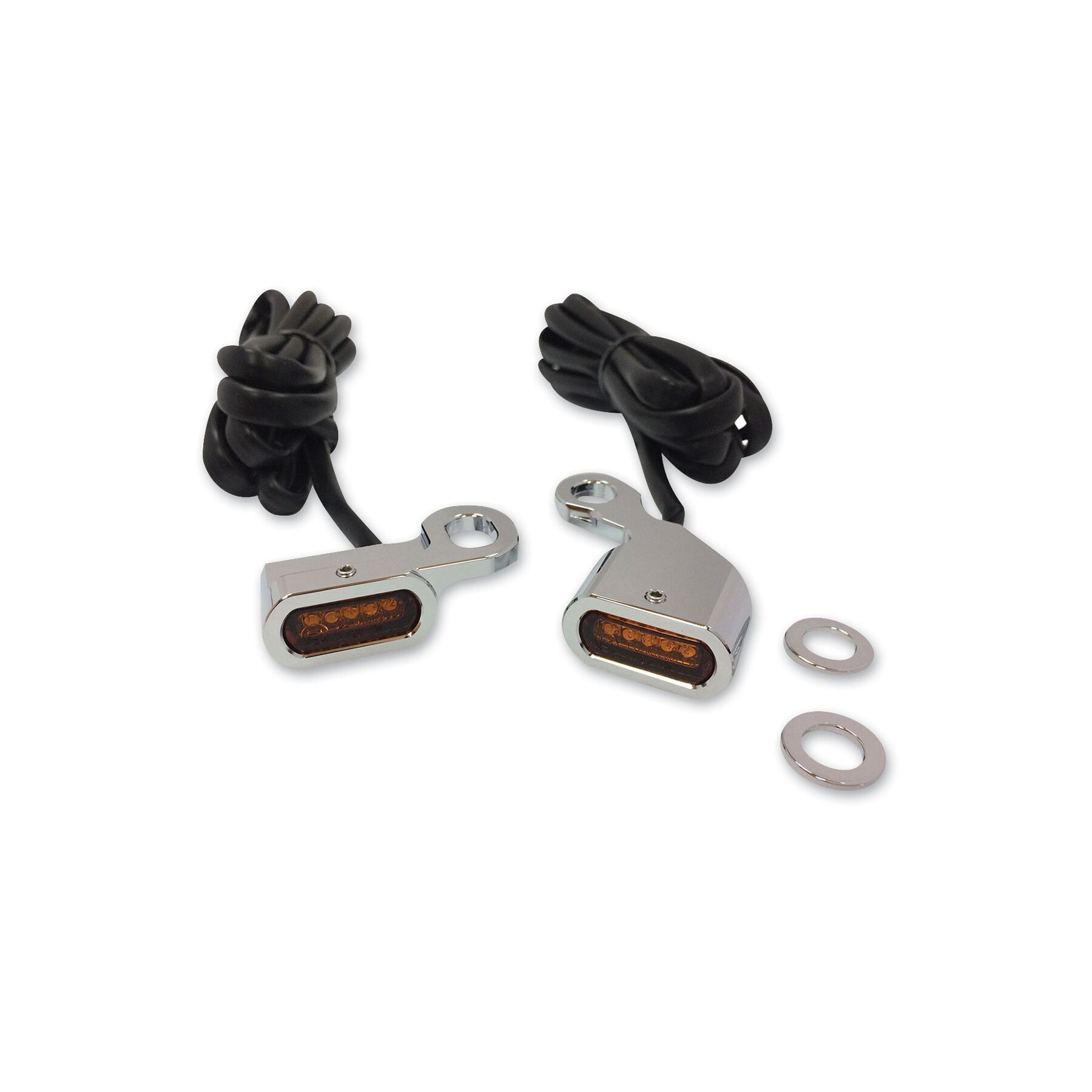 Drag Specialties Drag Specialties LED Handlebar Marker Lights For Harley Touring / Softail 2009-2026 - $98.53 at RevZilla