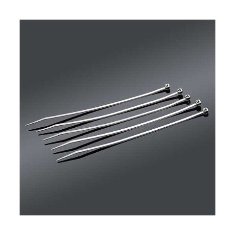 J&P Cycles Chrome Cable Ties (7")