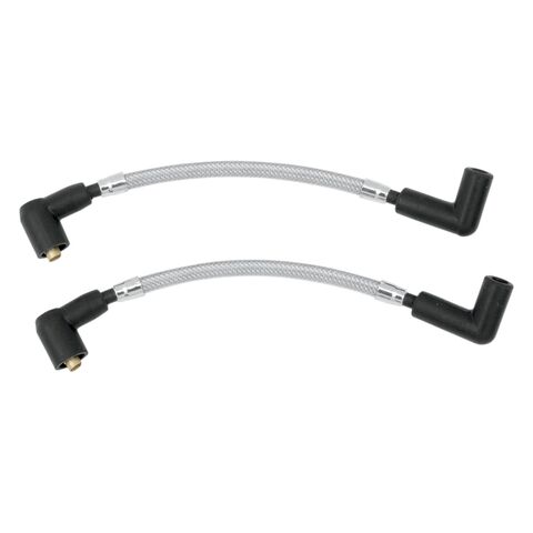 Magnum Braided 8mm Spark Plug Wire Set For Harley FXR 1982-2000