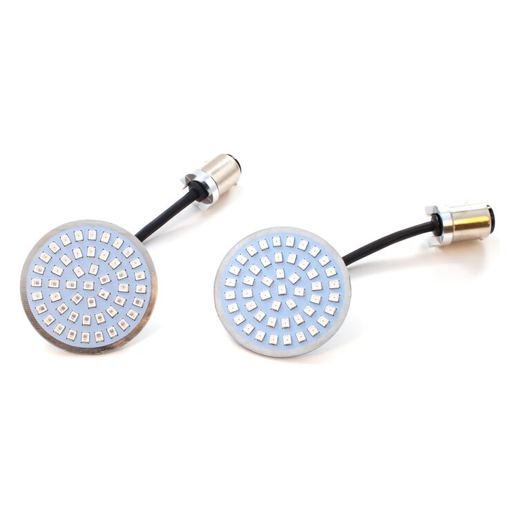 Letric Lighting Co. Bullet Style LED Switchbacks 1157 Rear Signal Inserts For Harley
