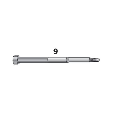 V-Twin Mfg. Front Axle For Harley FL / EL / UL 1936-1948