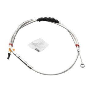 V-Twin 36-8054 Stainless Steel Braided Clutch Cable For 1983-1984 Harley Shovelhead FX/FL Models (53.31")