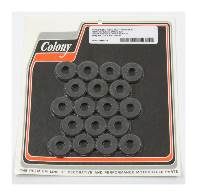 ボブ Colony Cylinder Head Bolt Washer Kit For Harley Flathead