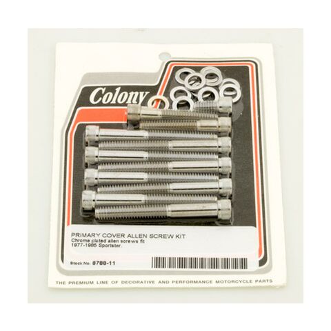 Colony Primary Cover Screw Set For Harley Sportster 1977-1985