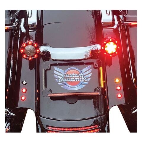 Custom Dynamics Radius Quad License Plate Frame For Harley FLHX / FLTRX 2010-2013