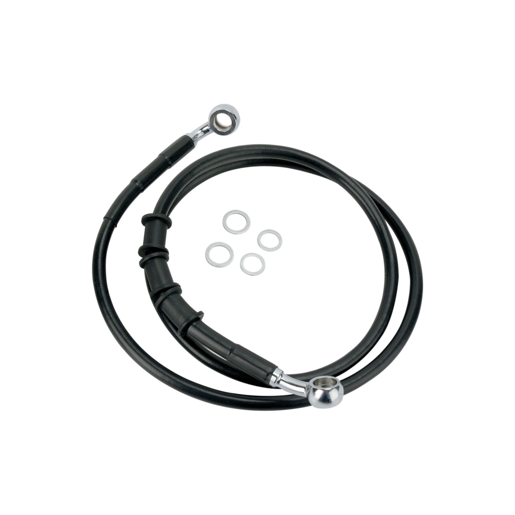 Drag Specialties Drag Specialties Standard Length Front Brake Line Kit For Harley FLST/C/F 2008-2011 - $57.70 at RevZilla
