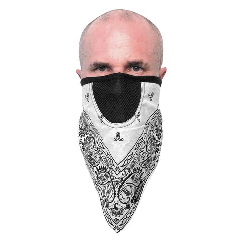 Schampa FaceFit Paisley Tie Back Face Mask