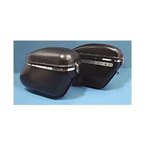 V-Twin Mfg. Replica Bubble Saddlebag Set For Harley FL 1958-1984