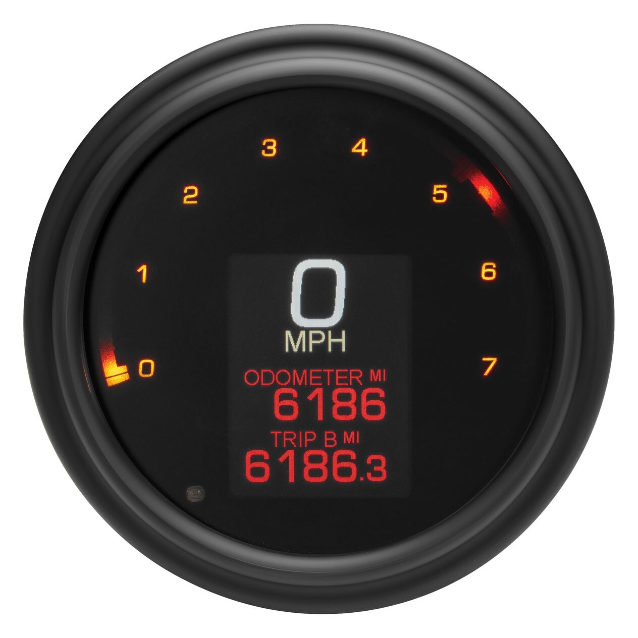 ハーレーダビッドソン　小メーター「シリンダー温度計」⑧ Dakota Digital MLX 2000 Series Fatbob Speedometer/Tachometer For