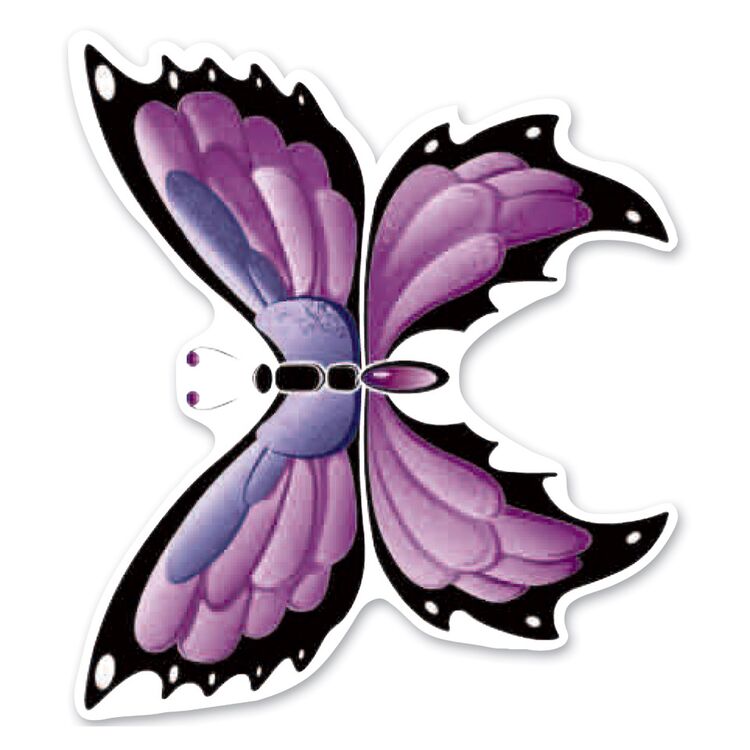 Lethal Threat Purple Butterfly Decal