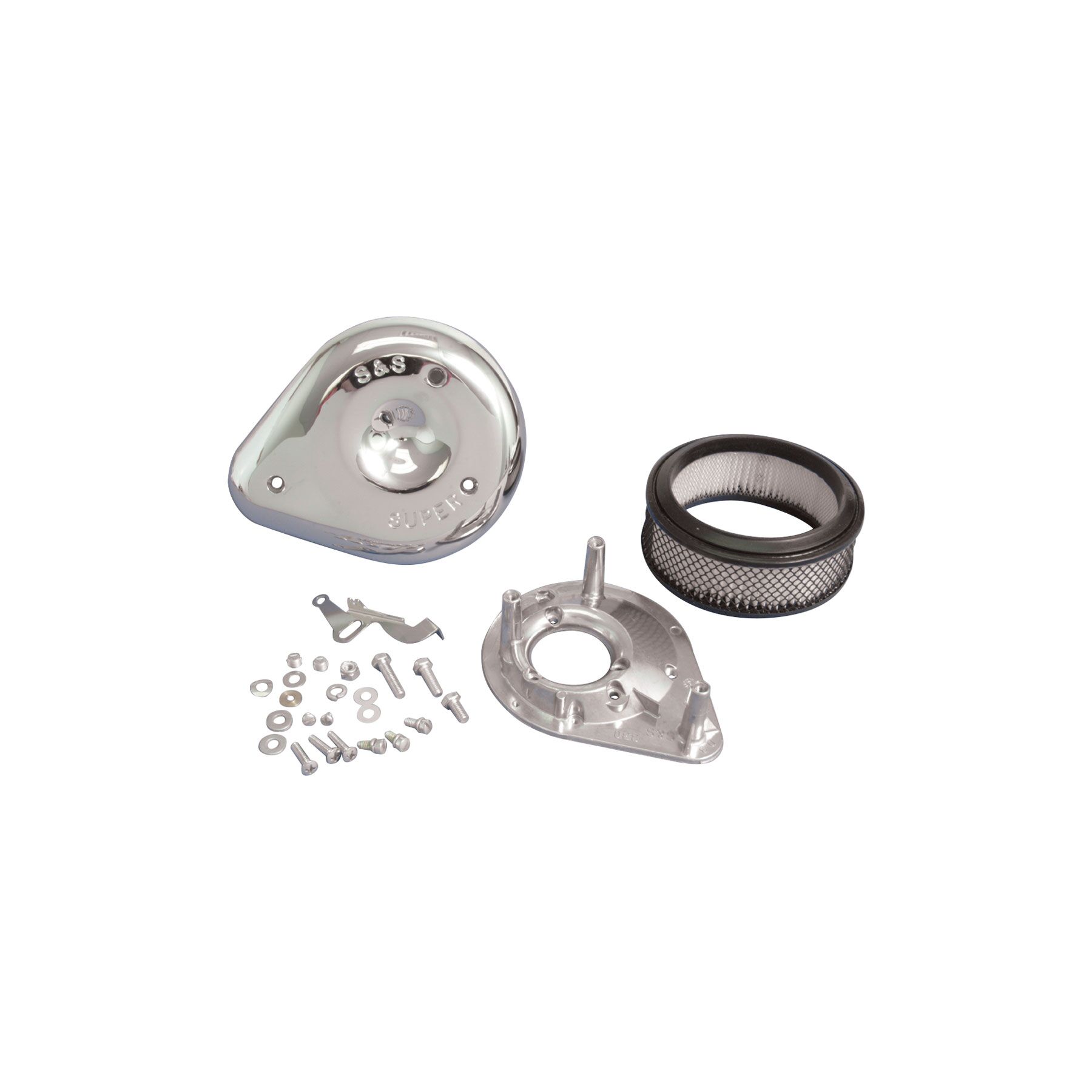 S&S Cycle S&S Cycle Super E / G Teardrop Air Cleaner Kit For Harley 1948-1985 - $395.95 at J&P Cycles